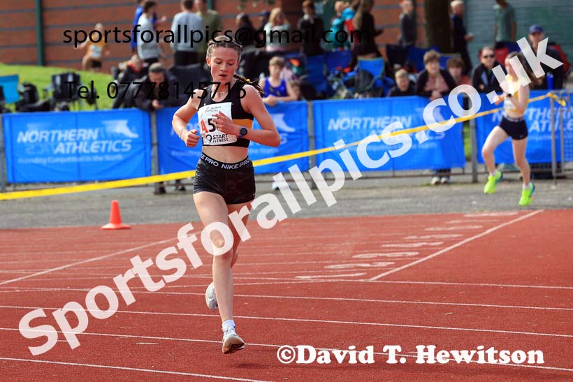 Girls Under-15s, 2024 Northern Mens 6 and Womens 4 and Youngsters Relays, Stanley Park, Blackpool.  Photo: David T. Hewitson/Sports for All Pics